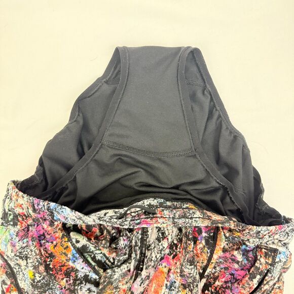 LULULEMON Hotty Hot Short II *Long 4” Size 4 Vitalize Multi Black EUC B9 - Picture 5 of 6
